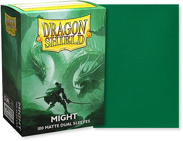 Dragon Shield Deck Protectors Matte Dual: Might 100 Lommer Dragonshield Sleeves At-15058