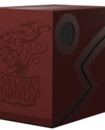 Dragon Shield Double Shell  Deck Box  Blood Red Black Plads Til 150 Kort   Lommer Dragonshield  At-30650