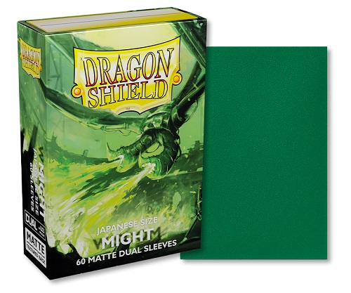 Dragon Shield Small Japanese Size Deck Protectors Matte Dual: Might 60 Lommer Dragonshield Yugioh Sleeves At-15158