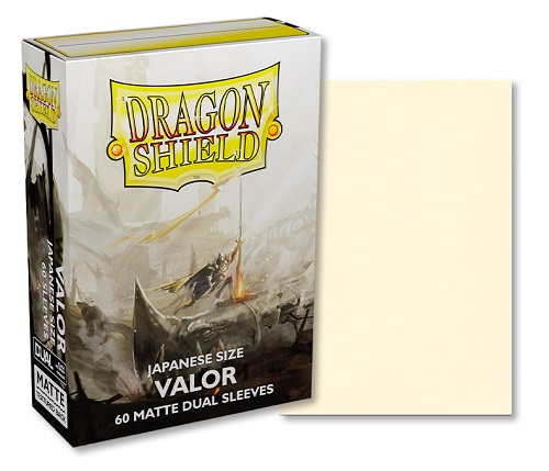 Dragon Shield Small Japanese Size Deck Protectors Matte Dual: Valor 60 Lommer Dragonshield Yugioh Sleeves At-15159