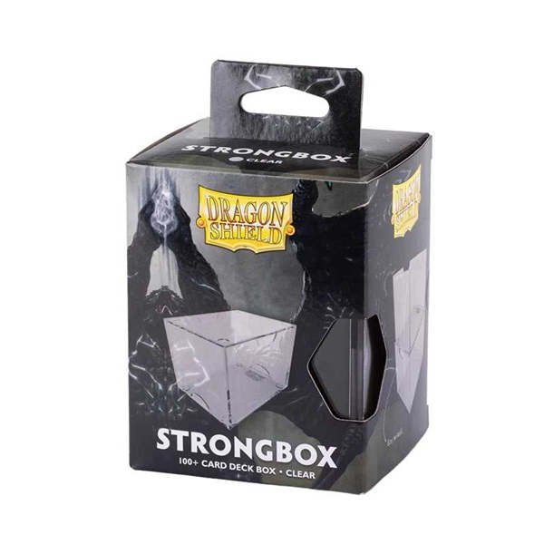 Dragon Shield Strongbox Gaming Deck Box Clear Gennemsigtig Holder 100 Kort Dragonshield At-19001