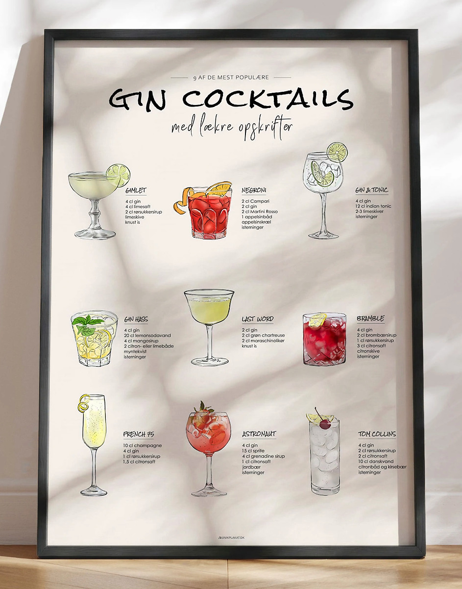 Drinks Med Gin   Gin Cocktails Med Opskrifter Til Baren