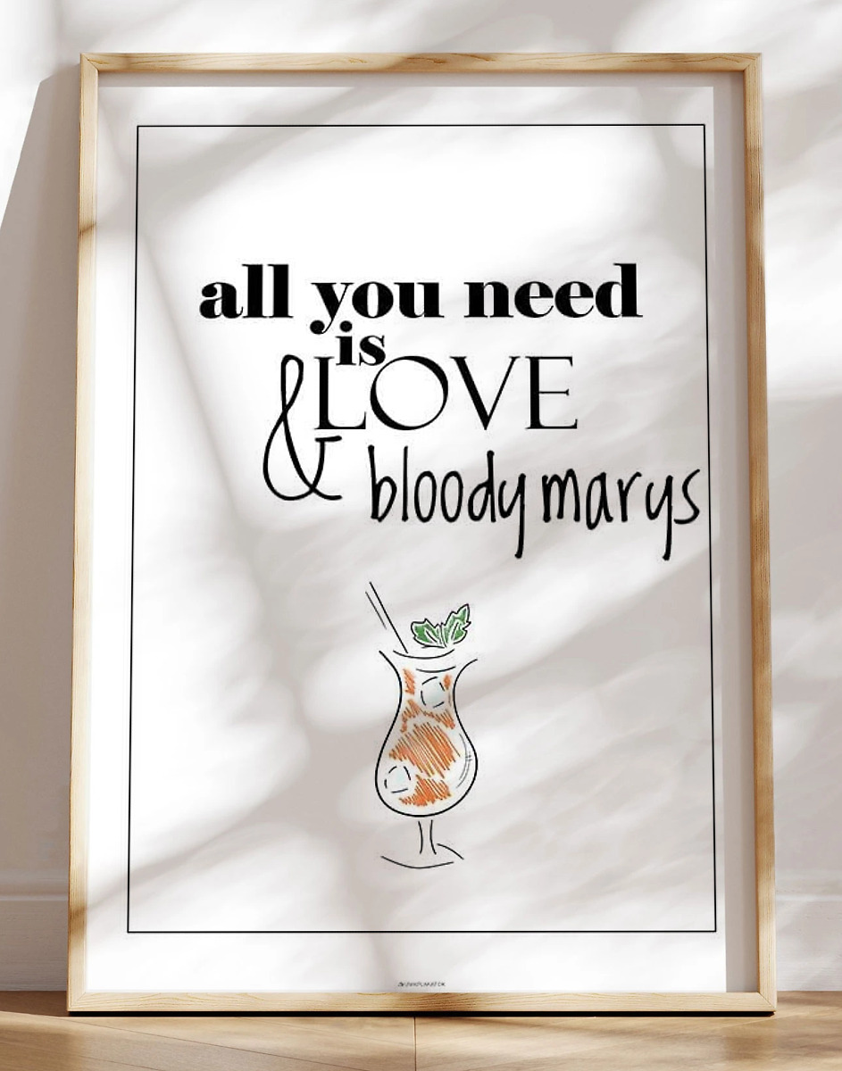 Drinks Plakat Bloody Mary