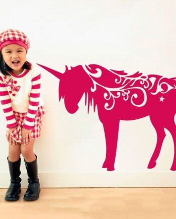 Enhjørning Wallsticker
