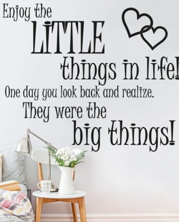 Enjoy Little Things Wallsticker
