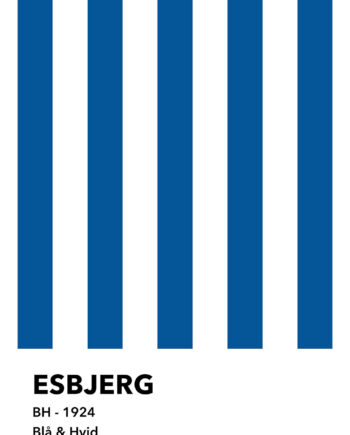 Esbjerg Blå   Hvid Af Olé Olé