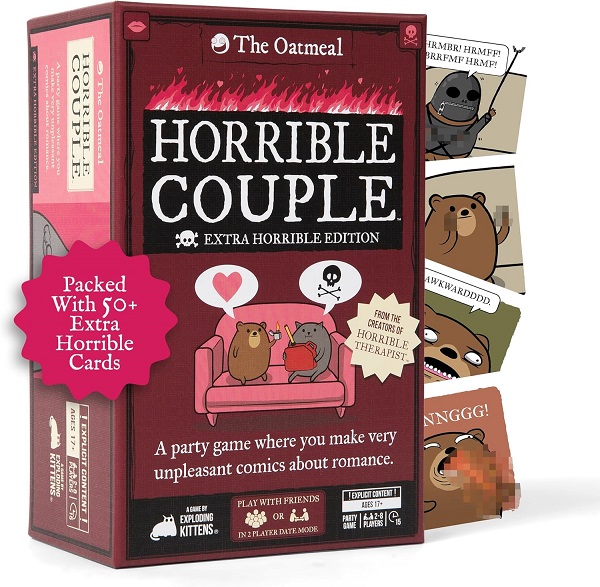 Exploding Kittens Engelsk Horrible Couple 226 128 147 Extra Horrible Edition