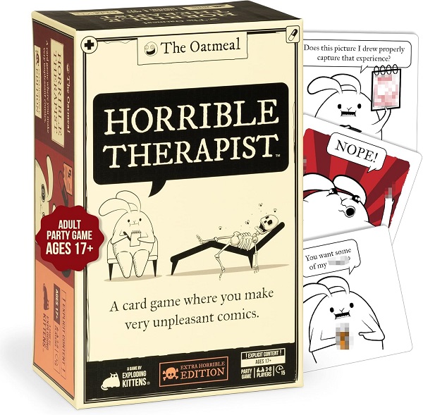 Exploding Kittens Engelsk Horrible Therapist Extra Horrible Edition