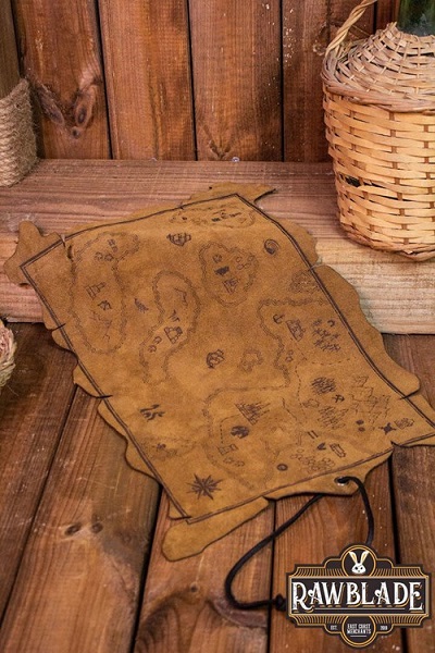 Explorer Map Split Leather Rawblade One Size Live Rollespils Tilbeh 195 184