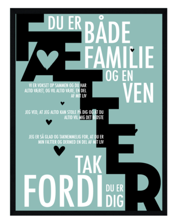 Fætter Plakat Personlig Plakat