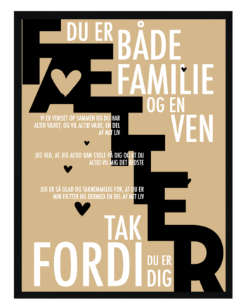 Fætter Plakat Personlig Plakat