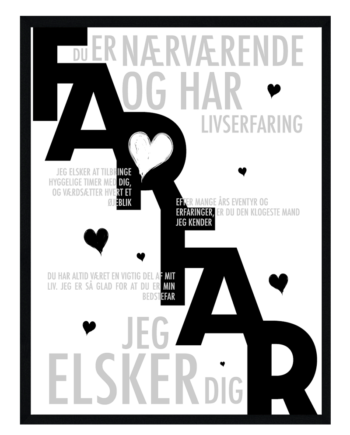 Farfar Plakat Personlig Plakat