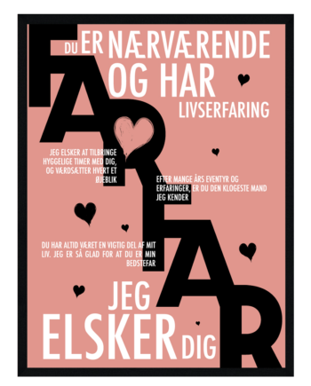 Farfar Plakat Personlig Plakat