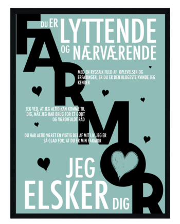 Farmor Plakat Personlig Plakat