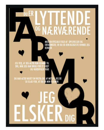 Farmor Plakat Personlig Plakat