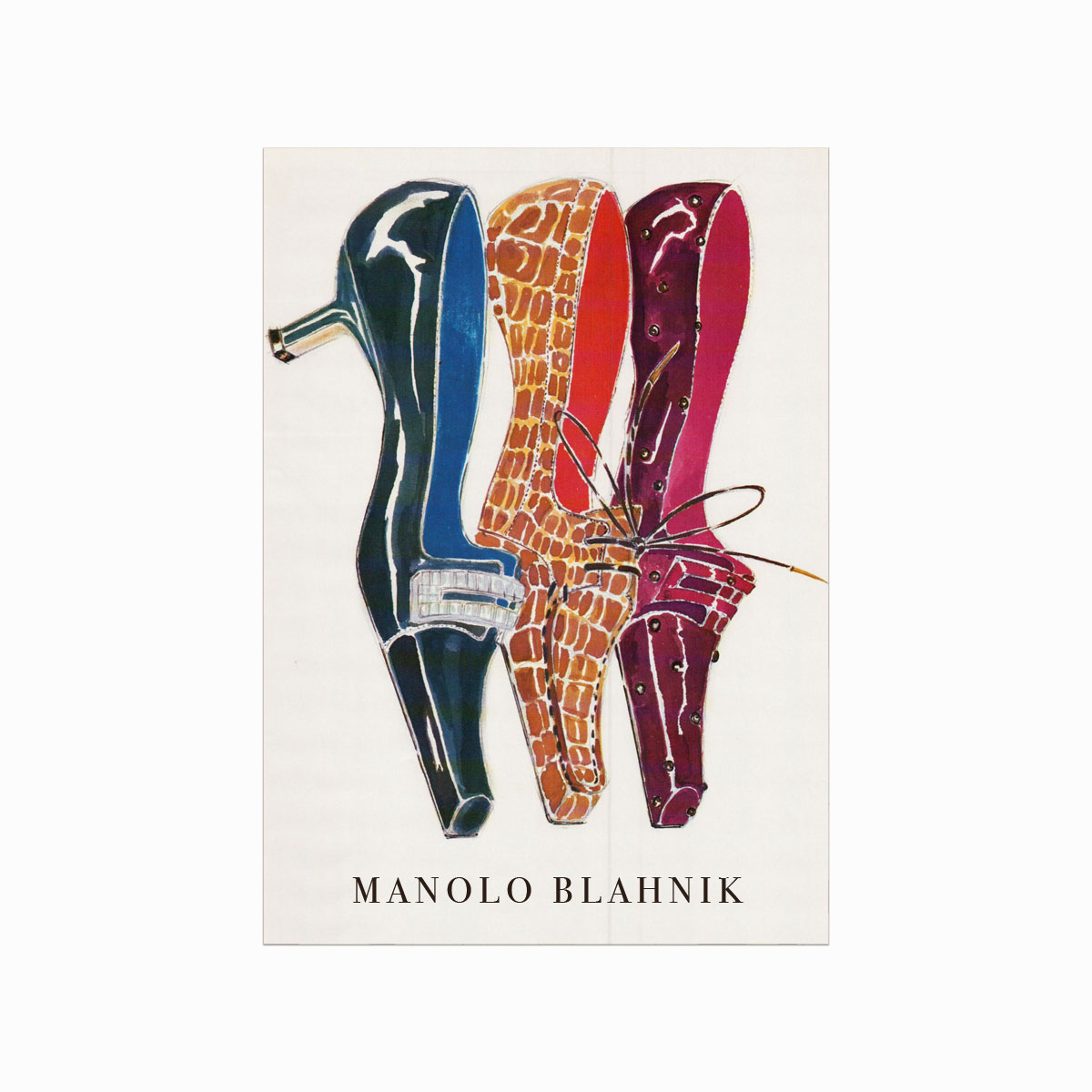 Fashion Plakat  Manolo Blahnik