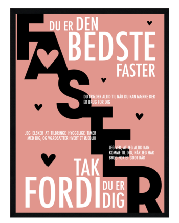 Faster Plakat Personlig Plakat