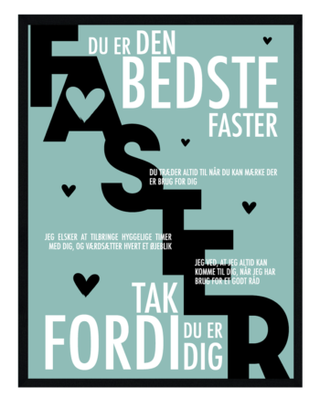 Faster Plakat Personlig Plakat