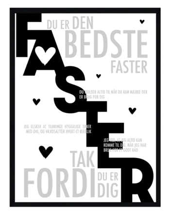 Faster Plakat Personlig Plakat