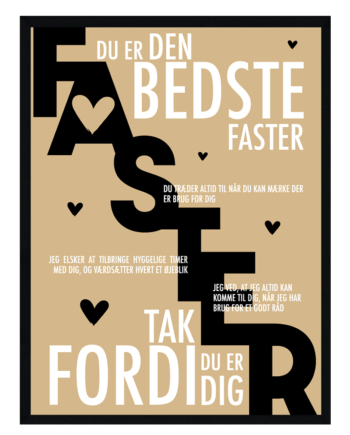 Faster Plakat Personlig Plakat