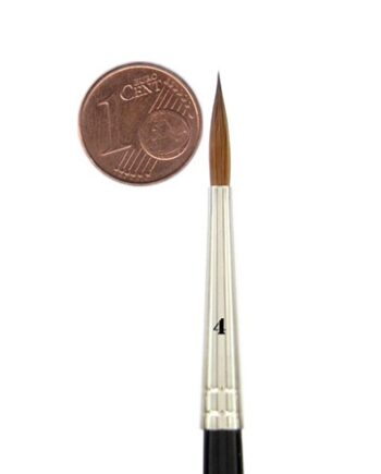 Feldherr Kolinsky Red Sable Brush Size      195 152    2mm   Visible Hair Length 6mm