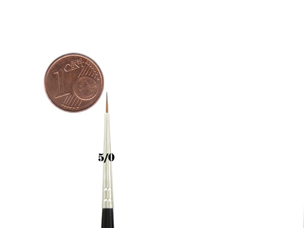 Feldherr Kolinsky Red Sable Brush Size 195 152 0mm Visible Hair Length 6mm
