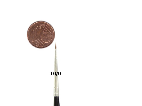 Feldherr Kolinsky Red Sable Brush Size 10 195 152 9mm Visible Hair Length 5mm