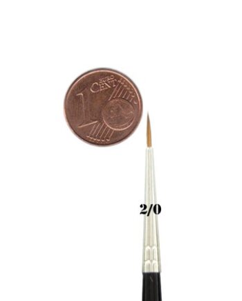 Feldherr Kolinsky Red Sable Brush Size        195 152    5mm   Visible Hair Length 8mm