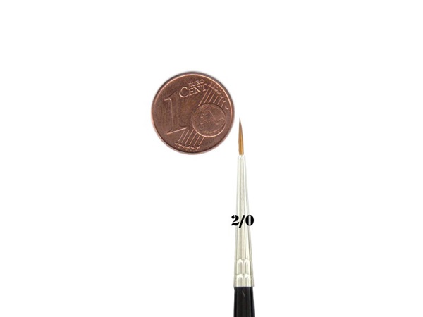 Feldherr Kolinsky Red Sable Brush Size 195 152 5mm Visible Hair Length 8mm