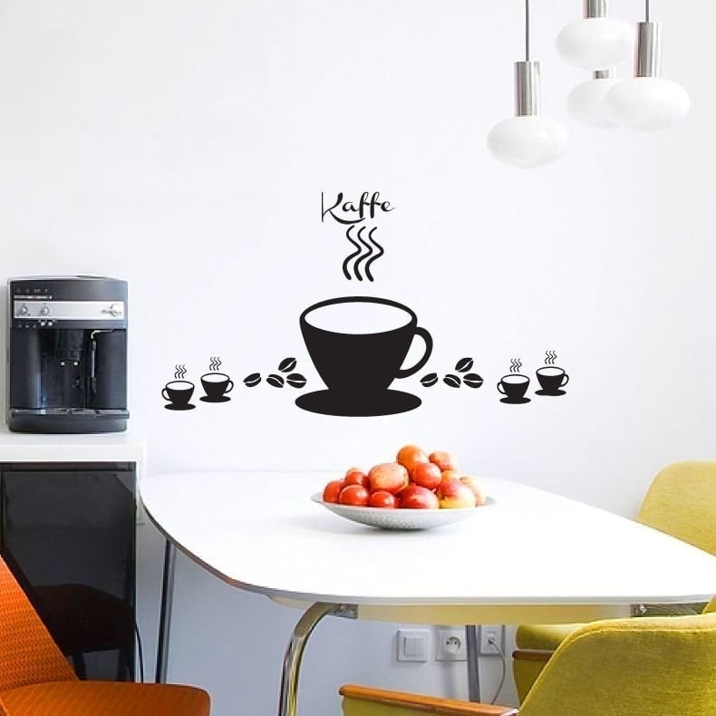 Fem Kaffe Kopper Wallsticker