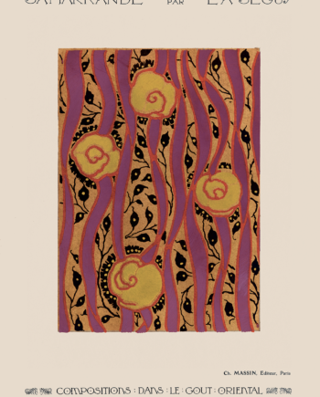 Flower Pattern Art Deco Af Plakatwerket