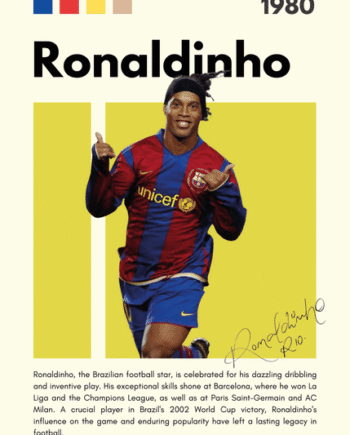 Fodbold Plakat   Ronaldinho