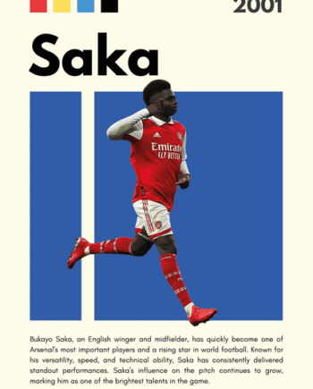 Fodbold Plakat 10 Saka