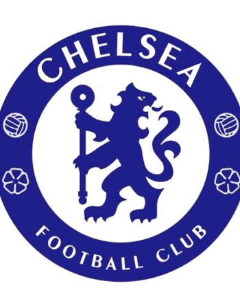 Fodbold Wallsticker  Stort Blåt Chelsea Logo  60x60cm