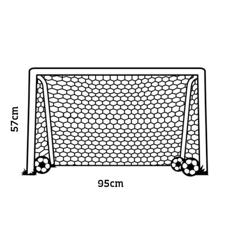 Fodboldmål Wallsticker  Få Et Fodboldmål På Væggen  57x95cm