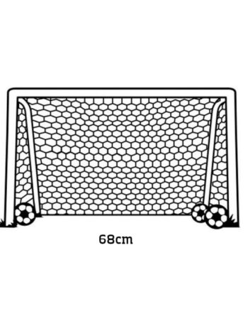 Fodboldmål Wallsticker  Få Et Fodboldmål På Væggen  42x68cm