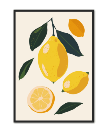 Frugt Plakat 56 Citroner