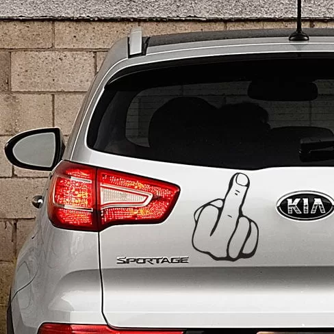 Fu   Finger Wallsticker