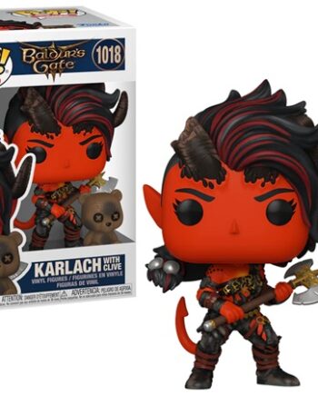Funko Pop: Baldur   Gate   Karlach With Clive  1018 Figure 9cm