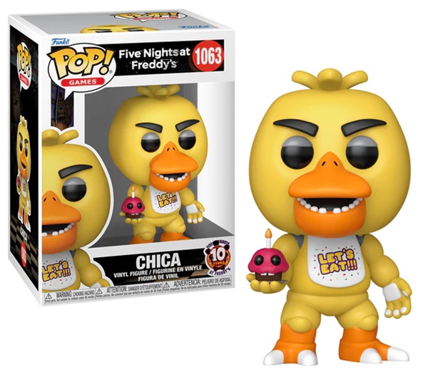 Funko Pop: Five Nights At Freddy 10th Anniversary Chica 1063 Vinyl Figure 9cm