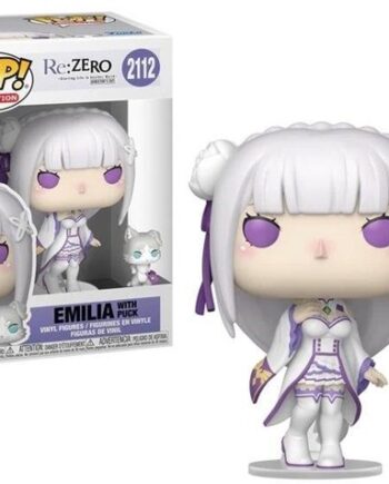 Funko Pop: Re: Zero Starting Life In Another World Emilia With Puck  2112 Animation Vinyl Figure 9cm