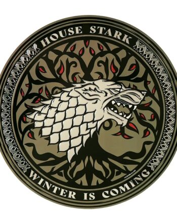 Game Of Thrones Stark Round Aluminium Plate 30cm