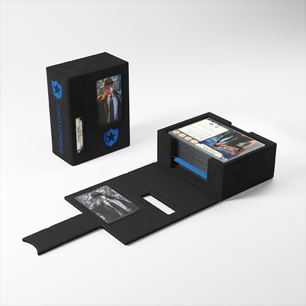 Gamegenic Deck Box: Arkham Horror: The Card Game: Deck Tome New Edition : Blue Bl 195 165 Guardian