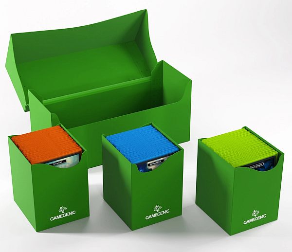 Gamegenic Deck Box: Triple Deck Holder 300 Green Gr 195 184