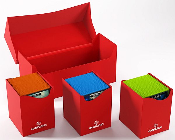 Gamegenic Deck Box: Triple Deck Holder 300 Red 195 184