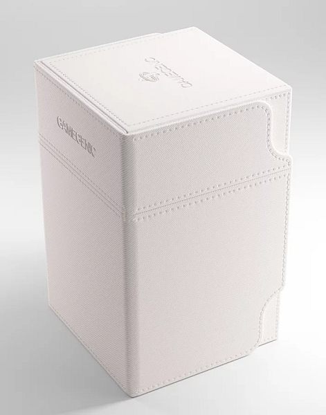 Gamegenic Deck Box: Watchtower 100 White Hvid