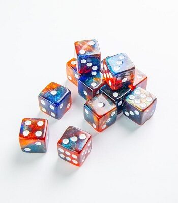 Gamegenic Dice Terninges 195 166   12 Stk    Sidet  D6  Galaxy Series Mars