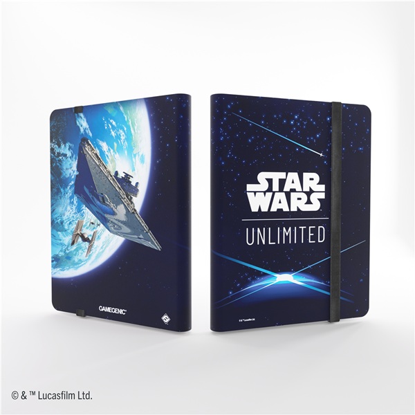 Gamegenic Mappe: Star Wars: Jump To Lightspeed Album 18-pocket Holder 360 Kort Card Back Blue
