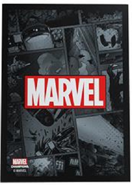Gamegenic Marvel Champions Sleeves Marvel Logo: Black 50 Kortlommer