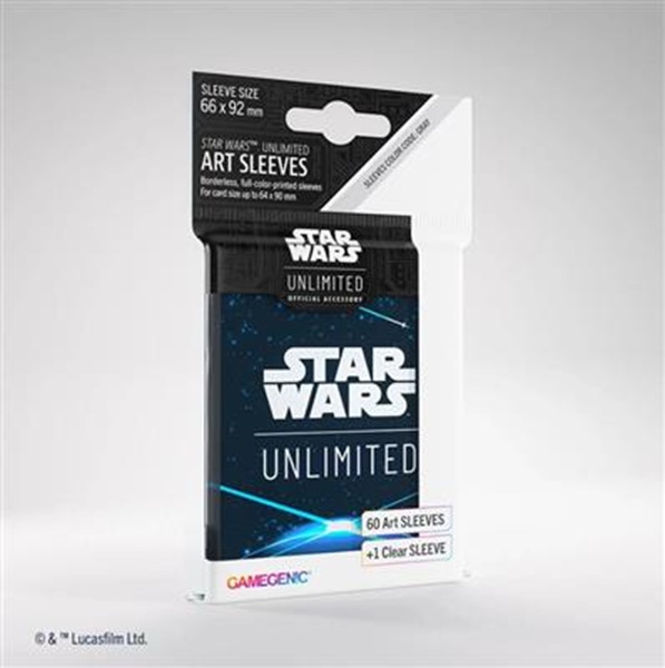 Gamegenic Star Wars: Unlimited Art Sleeves Card Back Blue 60 Kortlommer